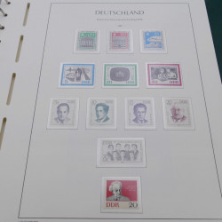 Collection timbres d'Allemagne DDR 1949-1990 complet en 4 albums Leuchtturm.