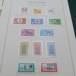 Collection timbres d'Allemagne DDR 1949-1990 complet en 4 albums Leuchtturm.