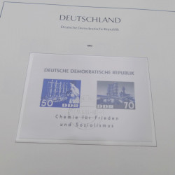 Collection timbres d'Allemagne DDR 1949-1990 complet en 4 albums Leuchtturm.