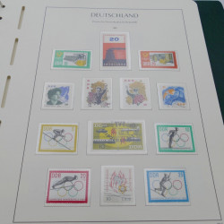 Collection timbres d'Allemagne DDR 1949-1990 complet en 4 albums Leuchtturm.