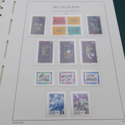 Collection timbres d'Allemagne DDR 1949-1990 complet en 4 albums Leuchtturm.