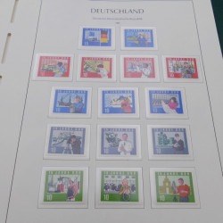 Collection timbres d'Allemagne DDR 1949-1990 complet en 4 albums Leuchtturm.