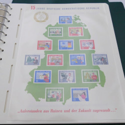 Collection timbres d'Allemagne DDR 1949-1990 complet en 4 albums Leuchtturm.