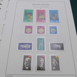 Collection timbres d'Allemagne DDR 1949-1990 complet en 4 albums Leuchtturm.