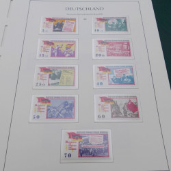 Collection timbres d'Allemagne DDR 1949-1990 complet en 4 albums Leuchtturm.