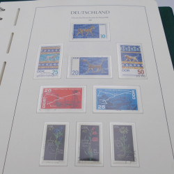 Collection timbres d'Allemagne DDR 1949-1990 complet en 4 albums Leuchtturm.