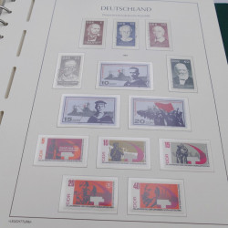 Collection timbres d'Allemagne DDR 1949-1990 complet en 4 albums Leuchtturm.