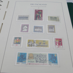 Collection timbres d'Allemagne DDR 1949-1990 complet en 4 albums Leuchtturm.