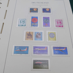 Collection timbres d'Allemagne DDR 1949-1990 complet en 4 albums Leuchtturm.