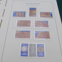 Collection timbres d'Allemagne DDR 1949-1990 complet en 4 albums Leuchtturm.