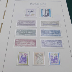 Collection timbres d'Allemagne DDR 1949-1990 complet en 4 albums Leuchtturm.