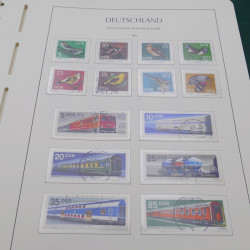 Collection timbres d'Allemagne DDR 1949-1990 complet en 4 albums Leuchtturm.