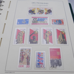 Collection timbres d'Allemagne DDR 1949-1990 complet en 4 albums Leuchtturm.