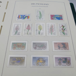 Collection timbres d'Allemagne DDR 1949-1990 complet en 4 albums Leuchtturm.