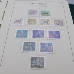 Collection timbres d'Allemagne DDR 1949-1990 complet en 4 albums Leuchtturm.