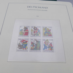 Collection timbres d'Allemagne DDR 1949-1990 complet en 4 albums Leuchtturm.