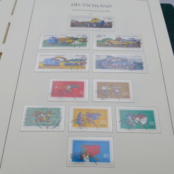 Collection timbres d'Allemagne DDR 1949-1990 complet en 4 albums Leuchtturm.