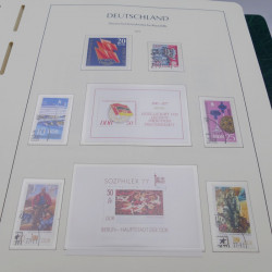 Collection timbres d'Allemagne DDR 1949-1990 complet en 4 albums Leuchtturm.