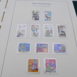 Collection timbres d'Allemagne DDR 1949-1990 complet en 4 albums Leuchtturm.