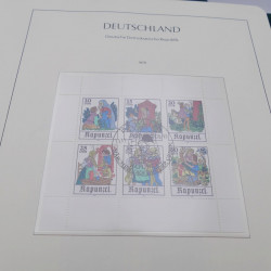 Collection timbres d'Allemagne DDR 1949-1990 complet en 4 albums Leuchtturm.