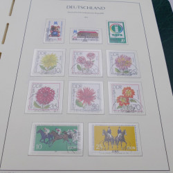 Collection timbres d'Allemagne DDR 1949-1990 complet en 4 albums Leuchtturm.