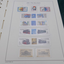 Collection timbres d'Allemagne DDR 1949-1990 complet en 4 albums Leuchtturm.