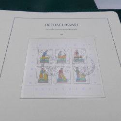 Collection timbres d'Allemagne DDR 1949-1990 complet en 4 albums Leuchtturm.