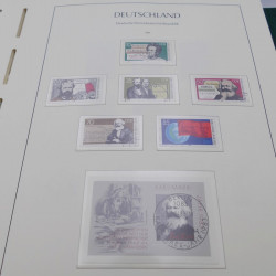 Collection timbres d'Allemagne DDR 1949-1990 complet en 4 albums Leuchtturm.