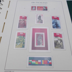 Collection timbres d'Allemagne DDR 1949-1990 complet en 4 albums Leuchtturm.