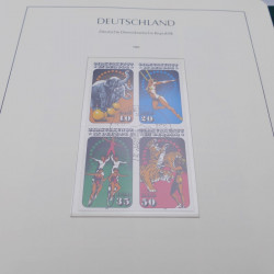 Collection timbres d'Allemagne DDR 1949-1990 complet en 4 albums Leuchtturm.