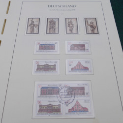 Collection timbres d'Allemagne DDR 1949-1990 complet en 4 albums Leuchtturm.