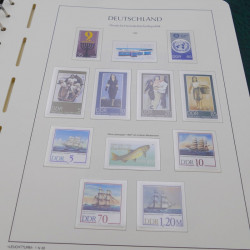 Collection timbres d'Allemagne DDR 1949-1990 complet en 4 albums Leuchtturm.