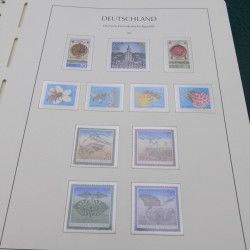 Collection timbres d'Allemagne DDR 1949-1990 complet en 4 albums Leuchtturm.