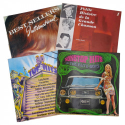 Lot de 15 Vinyles 33 tours, Tubes des années 1960-1980, Compilations de Variété Internationale