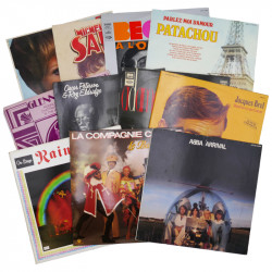 Lot de 28 Vinyles 33 tours, Tubes des années 1960-1980, Variété internationale et française.