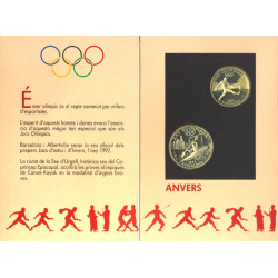 Série monétaire Andorre FDC argent de 10 à 20 Diners - Jeux Olympiques 1989.