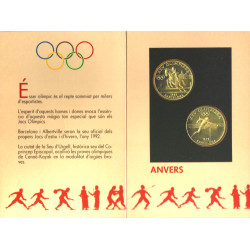 Série monétaire Andorre FDC argent 20 Diners - Jeux Olympiques 1990.