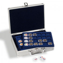 Chips drapeaux pour identifier collection des capsules 2 euros.
