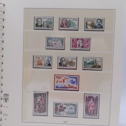 Collection timbres de France 1966-1975 neuf** complet en album Lindner.