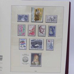 Collection timbres de France 1976-1982 neuf** complet en album Lindner.