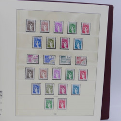 Collection timbres de France 1976-1982 neuf** complet en album Lindner.