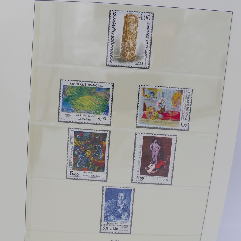 Collection timbres de France 1983-1989 neuf** complet en album Lindner ...