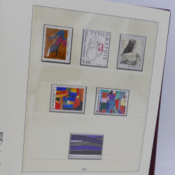 Collection timbres de France 1983-1989 neuf** complet en album Lindner.