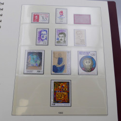 Collection timbres de France 1990-1997 neuf** complet en album Lindner.