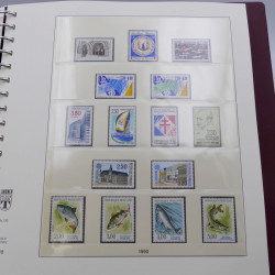 Collection timbres de France 1990-1997 neuf** complet en album Lindner.