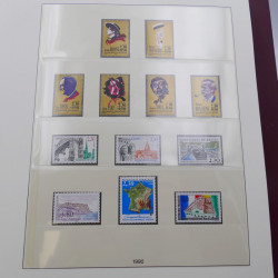 Collection timbres de France 1990-1997 neuf** complet en album Lindner.