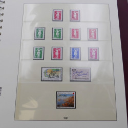 Collection timbres de France 1990-1997 neuf** complet en album Lindner.