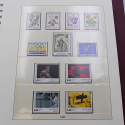 Collection timbres de France 1990-1997 neuf** complet en album Lindner.