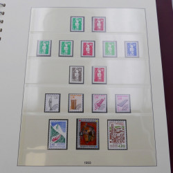 Collection timbres de France 1990-1997 neuf** complet en album Lindner.