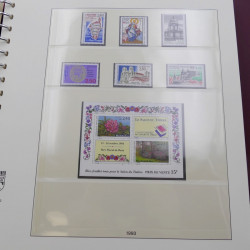 Collection timbres de France 1990-1997 neuf** complet en album Lindner.